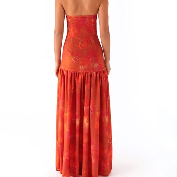PEPPERMAYO Eden Strapless Floral Drop Waist Maxi Dress - Picture 3 of 13